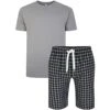 Bigdude Short Sleeve Pyjama Set Grey -Bigdude 0003822c bd23p17 03