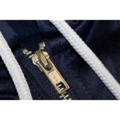 Bigdude Tricot Zip Up Hoody With Stripe Navy -Bigdude 01e9fa69 bd21h01 02 navy 1