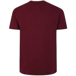 Bigdude Plain Crew Neck T-Shirt Burgundy -Bigdude 021a992d bd101 10 burgundy 2