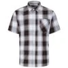 Bigdude Short Sleeve Check Shirt Black -Bigdude 024d30f8 bd23ss06 05 1
