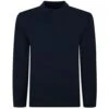 Bigdude Knitted Polo Jumper Navy -Bigdude 02819c3e bd23jmp04 02 1