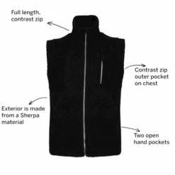 Bigdude Sherpa Gilet Black -Bigdude 02ea78e5 annotated20imagery209