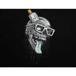 Bigdude Comic Skull Print Hoody Black -Bigdude 0343a50b bd23h02 01 black