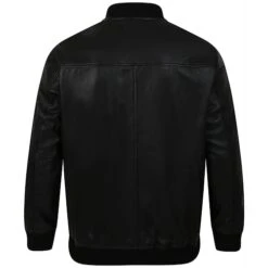 Tooting & Brow Leather Jacket Black -Bigdude 03dbed7c bd23jck11 01 2
