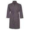 Bigdude Woven Check Dressing Gown Burgundy -Bigdude 043fae1a bd22br01 10 burgundy 1