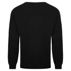 Bigdude Plain Crew Neck Knitted Jumper Black -Bigdude 0540316a crew20neck20jumper black 2