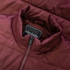 Bigdude Padded Gilet Burgundy -Bigdude 06f01176 img 9116