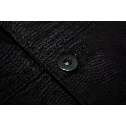 Bigdude Classic Denim Jacket Black 11 Bigdude Classic Denim Jacket Black - Image 9