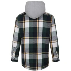 Bigdude Hooded Check Flannel Shirt Green -Bigdude 0aeaca55 bd23ls03 02 2.jpg20edited