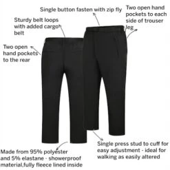 Bigdude Outdoor Showerproof Pants Black -Bigdude 13902f3d 06