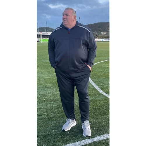 Bigdude Contrast Tricot Hooded Tracksuit Navy 4 Bigdude Contrast Tricot Hooded Tracksuit Navy - Image 2