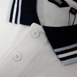 Bigdude Cut & Sew Pique Polo Shirt Navy -Bigdude 16ed0e61 img 7564