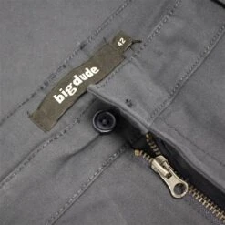Bigdude Stretch Chino Shorts Grey -Bigdude 1877b137 img 8363