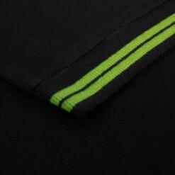 Bigdude Tipped Polo Shirt Black/Green -Bigdude 1a33565b img 8232