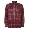 Bigdude Long Sleeve Check Shirt Dark Red -Bigdude 1cc5220d bd23ls20 07 1