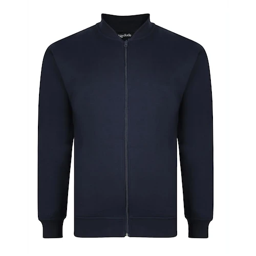 Bigdude Zip Thru Baseball Jacket Navy 3 Bigdude Zip Thru Baseball Jacket Navy