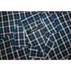 Bigdude Woven Checked Pyjama Set Navy/Blue -Bigdude 214d912d bd23pj06 07 navyblue