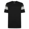 Bigdude Cut & Sew Contrast Sleeve T-Shirt Black -Bigdude 25140831 bd22ts08 01 black 1