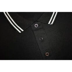 Bigdude Tipped Polo Shirt Black -Bigdude 25cdc37b bd20tp01 01 black 1