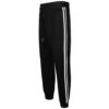 Bigdude Twin Stripe Joggers Black -Bigdude 2 stripe joggers black side 1