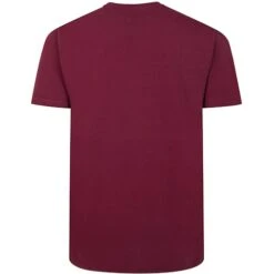 Bigdude Grandad T-Shirt Burgundy -Bigdude 2a1fccda bd19ts01 10 burgundy 1