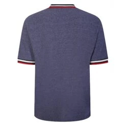Bigdude Two Tone Contrast Polo Shirt Navy -Bigdude 30a728e6 bd23p03 02 2