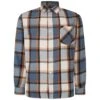 Bigdude Long Sleeve Check Flannel Shirt Orange -Bigdude 312760c5 bd23ls04 04 1