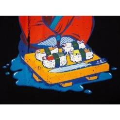 Bigdude Revenge Fish Print T-Shirt Black -Bigdude 3197f3fc img 8634