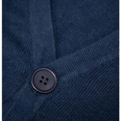 Bigdude Plain V-Neck Knitted Cardigan Navy -Bigdude 31b6f64c img 4736