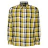 Bigdude Long Sleeve Check Shirt Yellow -Bigdude 339c8987 bd23ls20 02 1