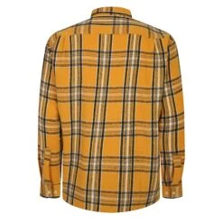 Bigdude Summer Long Sleeve Flannel Shirt Yellow -Bigdude 33a858d0 bd23ls01 21 yellow 2