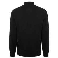 Bigdude Half Zip Knitted Jumper Black -Bigdude 3b1b51b8 halfzipjumper navy 2