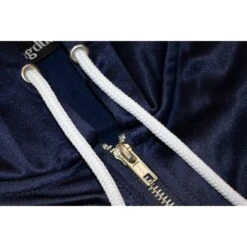 Bigdude Tricot Zip Up Hoody With Stripe Navy -Bigdude 416e2953 bd21h01 02 navy
