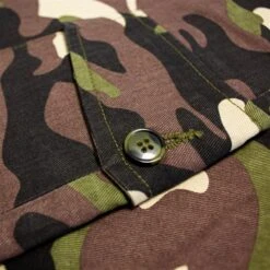 Bigdude Elasticated Waist Cargo Camo Trousers Khaki -Bigdude 43bc50fe bd23tr0320green203