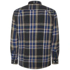 Bigdude Long Sleeve Check Flannel Shirt Royal Blue -Bigdude 445c7f6a bd23ls04 01 2