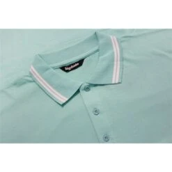Bigdude Tipped Polo Shirt Turquoise -Bigdude 4487e53a bd20tp01 06 turquoise