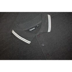 Bigdude Tipped Polo Shirt Charcoal -Bigdude 45273df9 bd20tp01 07 charcoal
