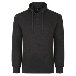 New Products 1 Bigdude Buttoned Pullover Hoody Charcoal
