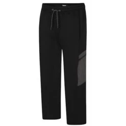 Bigdude Contrast Pocket Cargo Joggers Black
