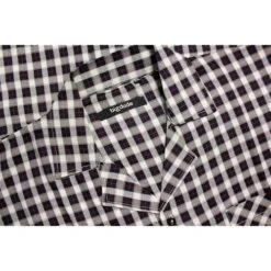 Bigdude Woven Checked Pyjama Set Navy/White -Bigdude 46e4af52 bd23pj06 02 navywhite