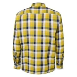 Bigdude Long Sleeve Check Shirt Yellow -Bigdude 4a7888fc bd23ls20 02 2201