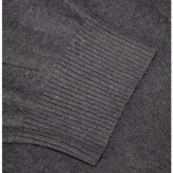 Bigdude Plain V-Neck Knitted Cardigan Charcoal -Bigdude 4aa4238c img 4729