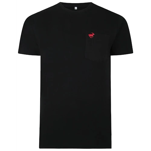 Bigdude Signature Pocket T-Shirt Black/Red 3 Bigdude Signature Pocket T-Shirt Black/Red
