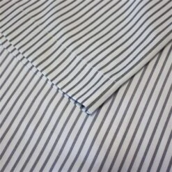 Bigdude Striped Short Sleeve Shirt Grey/White -Bigdude 4d50a7a1 img 8803