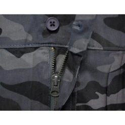 Bigdude Elasticated Waist Cargo Camo Shorts Charcoal -Bigdude 4e771c12 img 7107