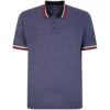 Bigdude Two Tone Contrast Polo Shirt Navy -Bigdude 4f31404a bd23p03 02 1