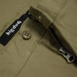 Bigdude Stretch Chino Shorts Light Khaki -Bigdude 4fdd2630 img 8369