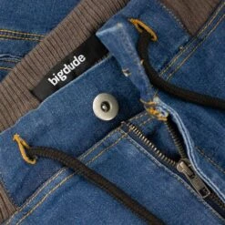 Bigdude Jersey Waistband Denim Shorts Light Wash -Bigdude 50447be5 img 7743