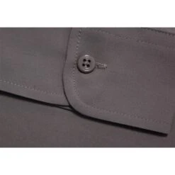 Bigdude Classic Long Sleeve Poplin Shirt Charcoal -Bigdude 54229b15 img 7999