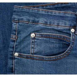 Bigdude Loose Fit Straight Cut Stretch Jeans Mid Wash -Bigdude 542f506d img 7876